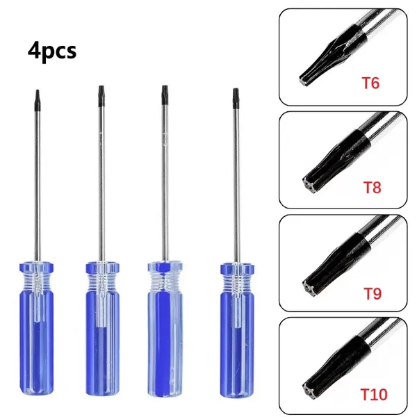 4 stücke Präzision Schraubendreher-set Magnetische Für Wireless Controller Torx6 T8 T9 T10 Schraubendreher Hand Werkzeuge