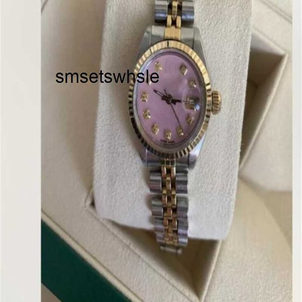 Mens Watch Clean L 278383 senhora Mulheres Diamante 31mm Midsize 178383 178384 278285 Datejust Rosa prata Shell Automático