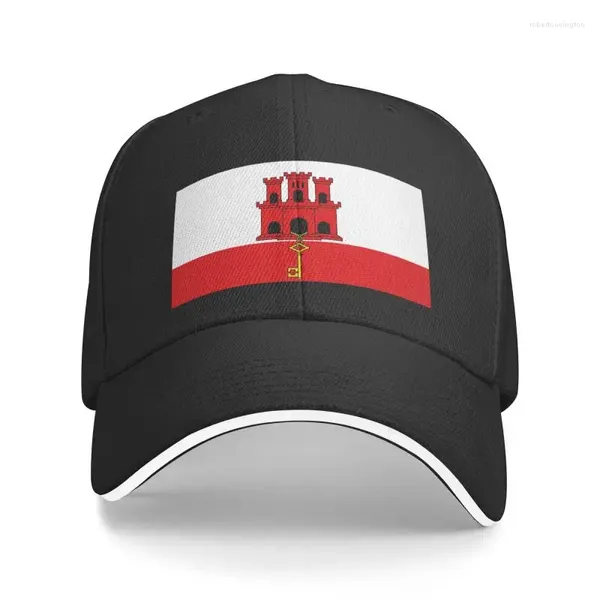 Bonés de bola clássico unisex bandeira de gibraltar boné de beisebol adulto ajustável pai chapéu mulheres homens hip hop