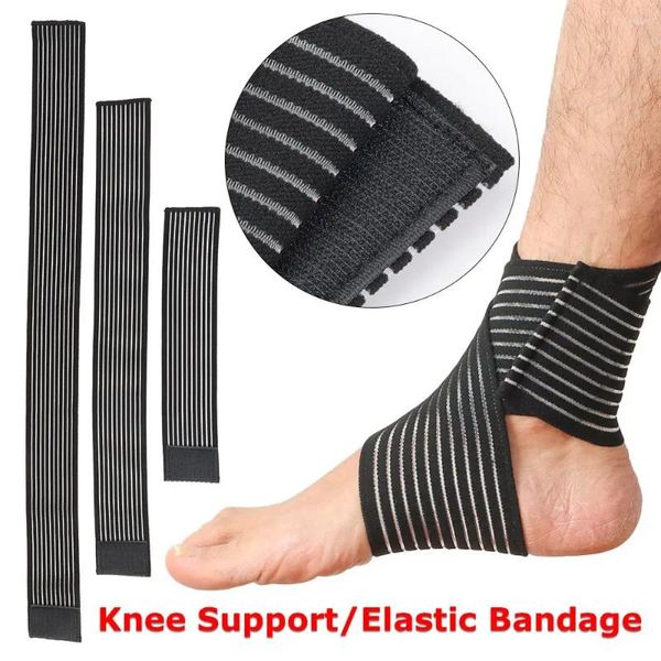 Joelheiras ajustável envoltório cinta braçadeiras mangas artrite alívio bandagem elástica suporte de tornozelo