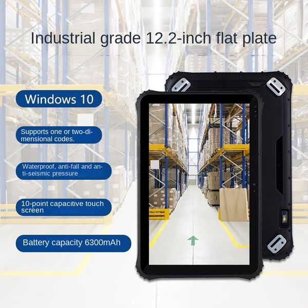 Tablet transfronteiriço de 12 polegadas com três provas de identificação de certificado de computador Sistema Android Tablet industrial à prova de explosão à prova de choque em estoque