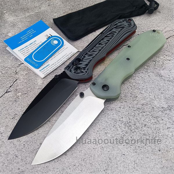 Coltello pieghevole BM 560BK Freek CPM-M4 Lama G10 Maniglia di qualità superiore Caccia esterna all'aperto Coltelli militari da combattimento EDC BM 535 9400 940 15080 3300 15535 strumenti