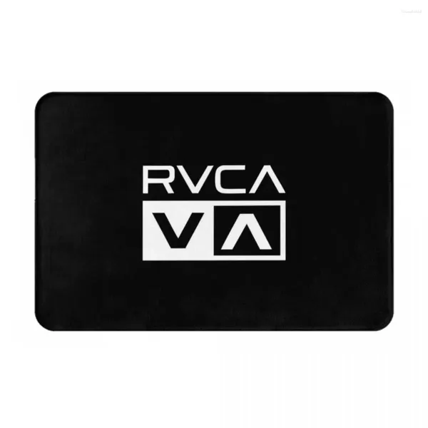 Tapetes simples branco quadrado rvca capacho anti-skid super absorvente tapetes de banho casa entrada cozinha quarto tapete ao ar livre footpad