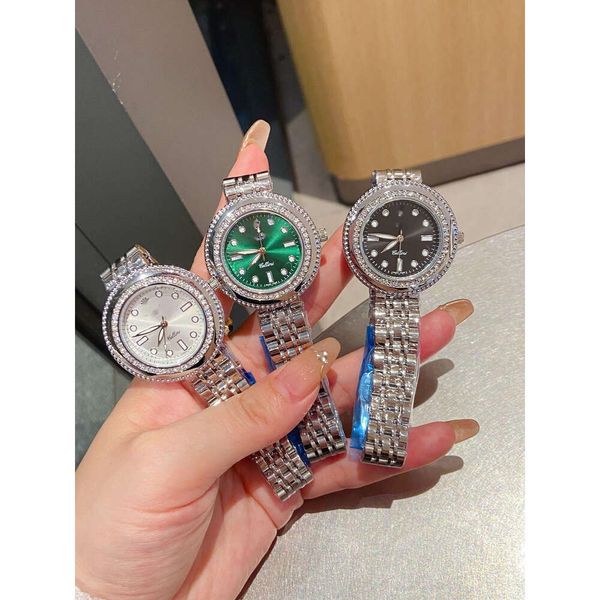 Designer Dz Luxusmarke Damenuhr Ice Out Quarz r o Lexs Armbanduhr Mode 30mm Armbanduhren Saphirspiegel Uhren Geschenk für Frauen Mädchen Valentinstag Fsq3