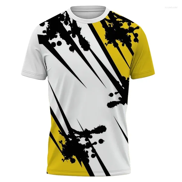 Мужские футболки 2024 Летняя дизайнерская рубашка Мужская футболка для настольного тенниса Speed Dry с коротким рукавом Спортивная тренировочная футболка большого размера Спортивная одежда для спортзала
