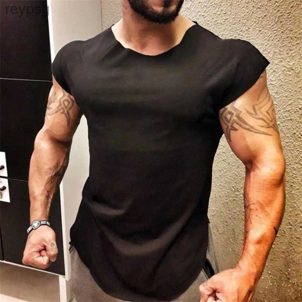 Männer Tank Tops Marke Fitness Männer Kleidung 2023 Sommer Turnhallen Tank Top Canotte Bodybuilding Ärmelloses hemd Solide Muscle Weste männlichen atlet YQ240131