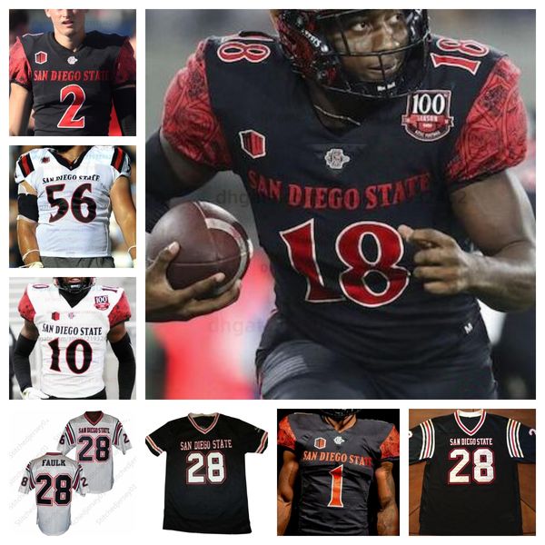 Marshall Faulk San Diego State Aztecs Fußballtrikot College Sheldon Canley Kenan Christon Darius Hyde Mekhi Shaw Chance Bell Herren Damen Jugend Kinder