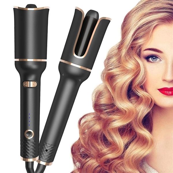 Bigodino automatico per capelli Ferro arricciacapelli automatico Ceramica rotante Air Spin Wand Styler Curl Machine Magic y240126