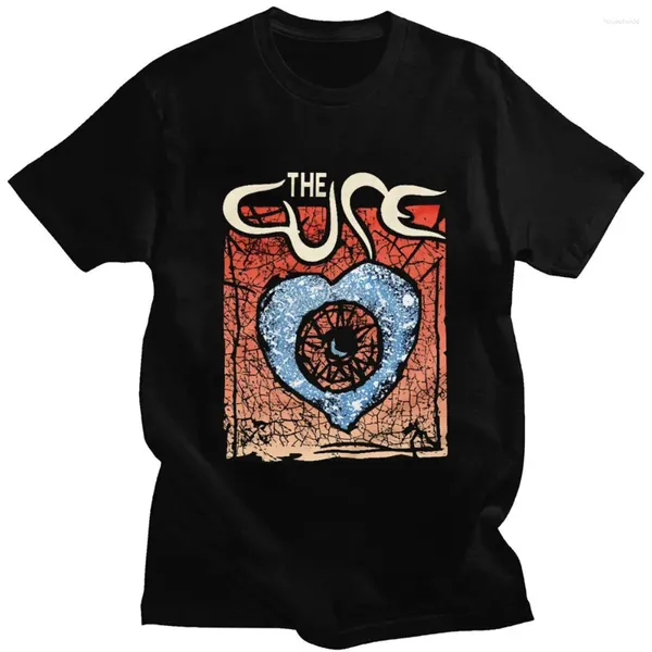 Magliette da uomo Rock Band The Cure 1992 Wish Tour Stampa T-shirt Uomo Donna Camicia gotica Estate Harajuku Personalità Vintage T-shirt