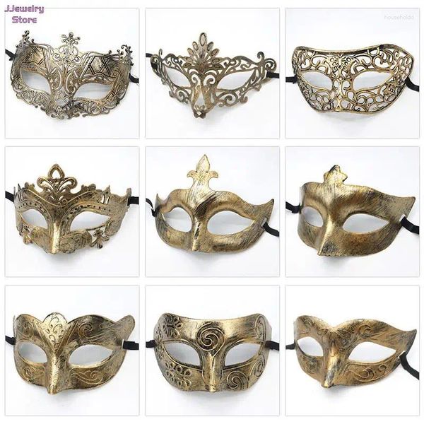 Fontes de festa Masquerade Tiara Halloween Sexy Máscara de Olho para Mulheres Homens Fantasia Vestido Carnaval Traje