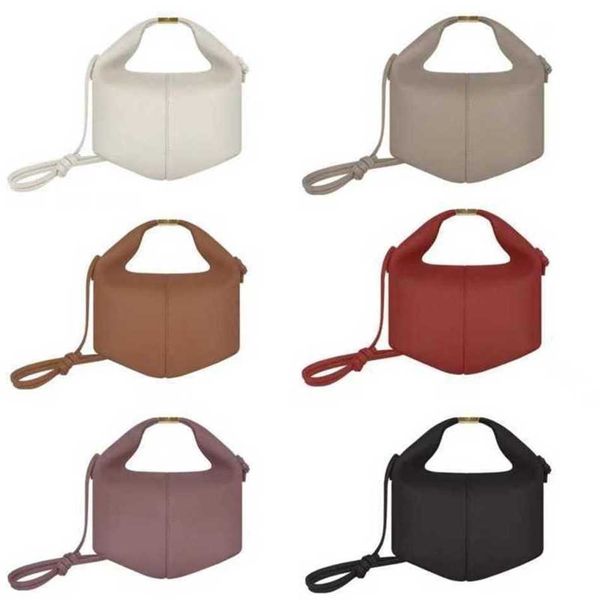 Verkaufe Pole Bento Bag Modedesigner Tasche Leder Schulter Umhängetaschen Lunchbox für Frauen Knödel 230915