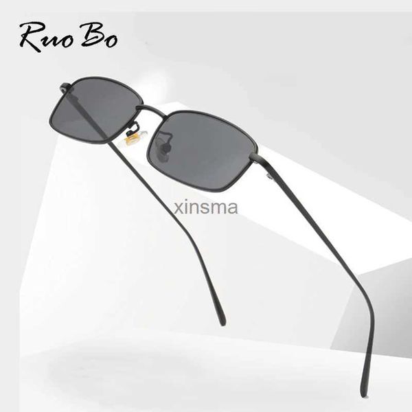 Óculos de sol Ruobo moda colorido mercúrio lente óculos de sol para homens mulheres pequeno metal óculos quadro ao ar livre óculos de sol uv400 gafas de sol yq240131
