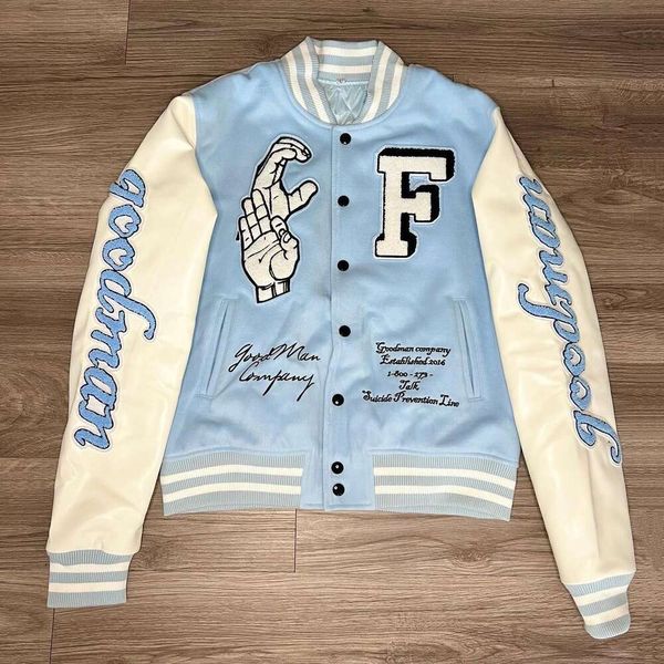 Männer Jacken Mode Marke Herren Frauen Jacke L Vintage Lose Langarm Grün Baseball Mann Hip Hop Herbst Varsity Casual Warme Bomber Kleidung 916