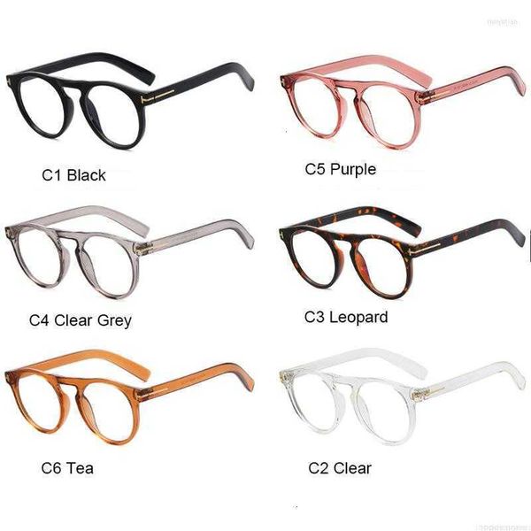Sonnenbrillen Sonnenbrillen Designer Luxus Lesebrille Männer Frauen Hohe Qualität Federscharnier Retro Runde Brillen Optisches Blaulicht Computerbrillen ELE2