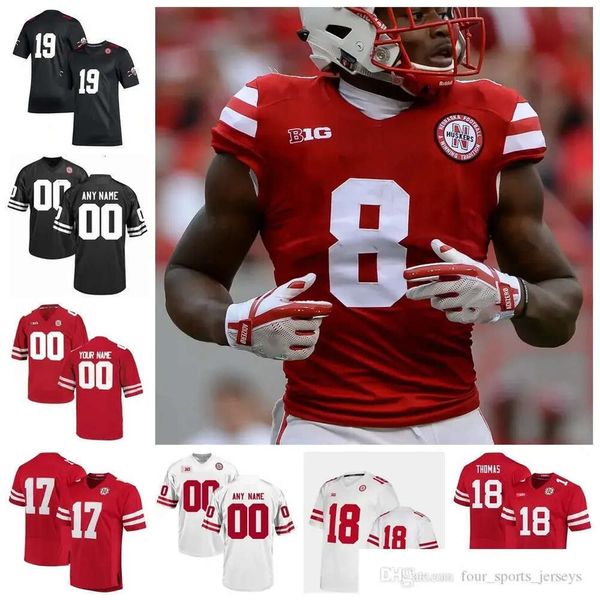 NCAA Nebraska Cornhuskers College Football Maglie Uomo Kenny Bell Jersey Ndamukong Suh Vincent Valentine Andrew Bunch Maglie Custom Sti 35