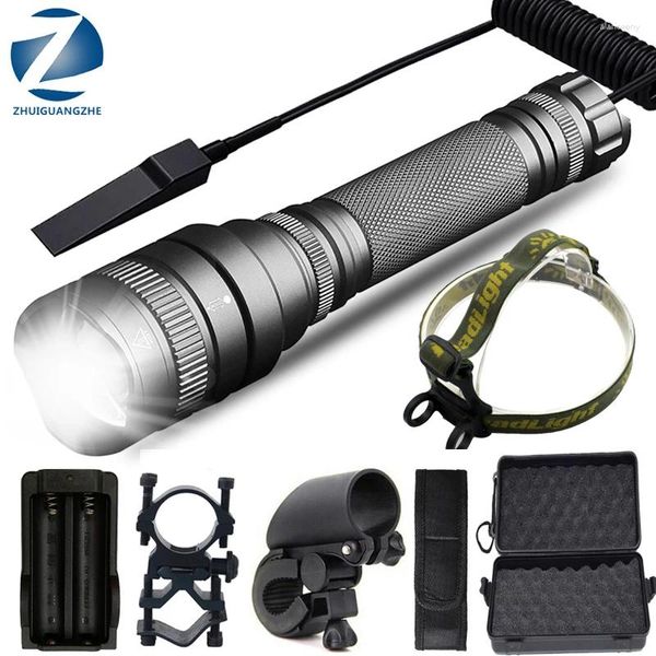 Lanternas Tochas XHP160 A lanterna mais brilhante e poderosa lanterna tática LED tocha zoomable lanterna 2 18650 bateria 5 modo à prova d'água para