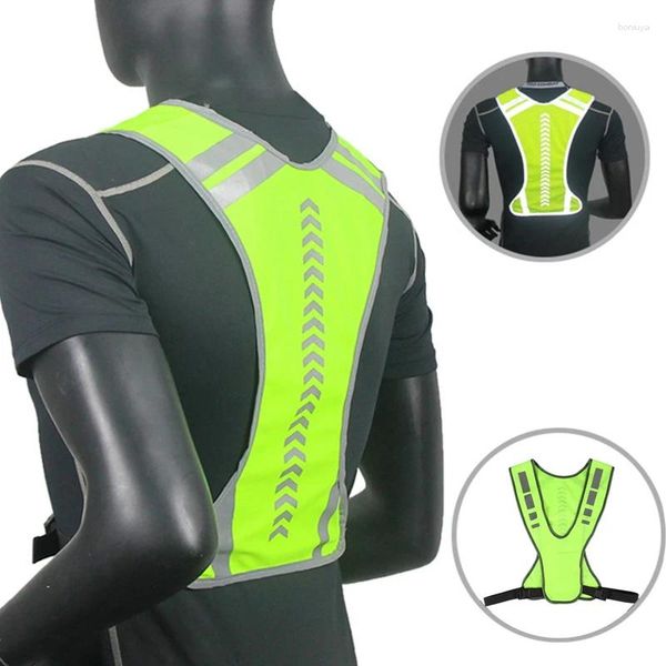 Vestuário de motocicleta colete reflexivo de alta visibilidade roupas de trabalho esportes ao ar livre lembrete de roupas de segurança