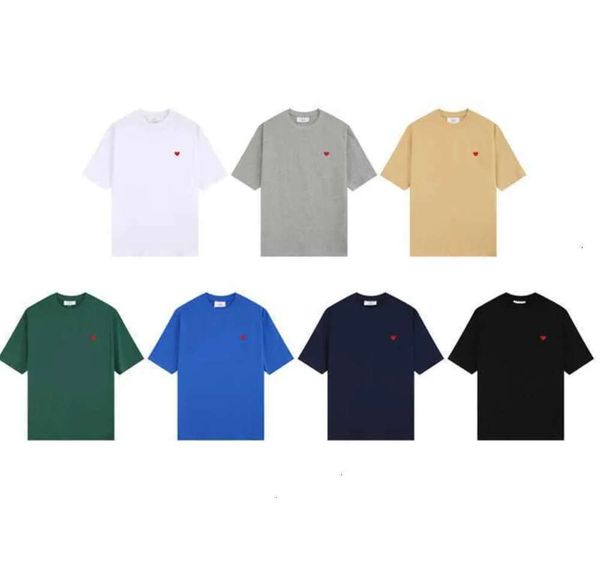 Designer Amis Paris Modemarke T-Shirts Herren Damen Luxus T-Shirt Casual T-Shirt Runde Luxurys Kleidung Street Shorts Ärmel Kleidung 99