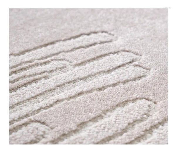 Ковры GP0771 Скандинавский стиль Instagram для гостиной, тихий и абстрактный дизайнерский образец ковра, светлый, роскошный
