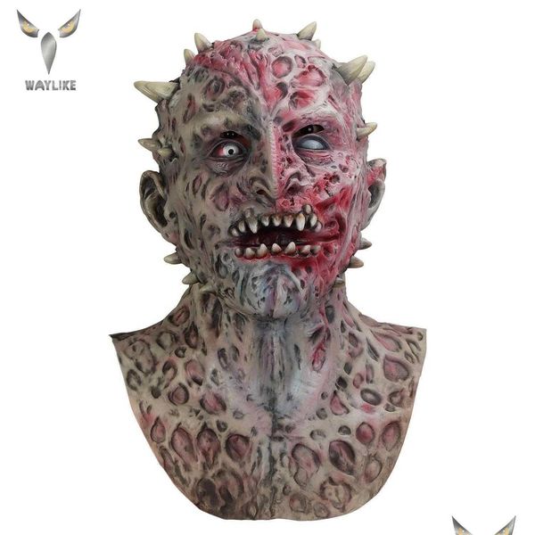 Maschere da festa come Halloween horror scary maschera lattice fl head head per abito cosplay costume x0803 consegna a goccia casa giardino festi dhtbz