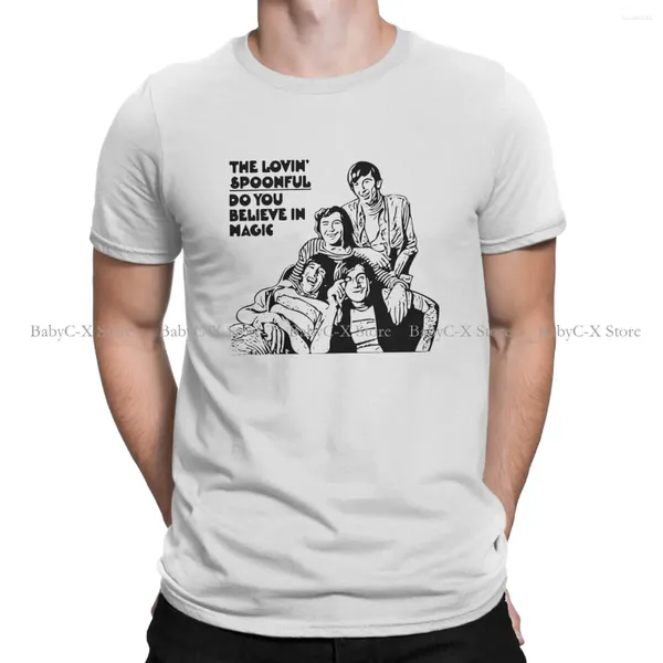 Homens camisetas The Beatle Band Tshirt para homens Lovin Spoonful Você acredita em magia suave lazer moletom camisa novidade design