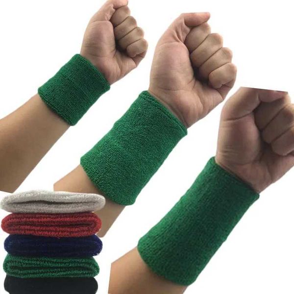 Bilek Desteği 1 PCS Bilek Ter Bandı Tenis Sport Bant Voleybol Spor Salonu Bilek Brace Destek Ter Band havlu bilezik koruyucusu 8/11/15 cm YQ240131