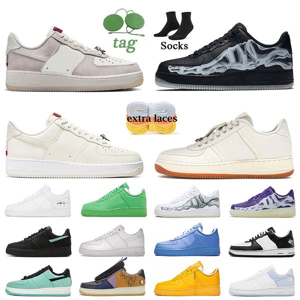 Designer Low Top Sapatos mulheres Homens Skeleton Black White Panda Cactus Jack Utopia Nocta Terror Squad On Cloud LVAF1 Green Trainers Sneakers