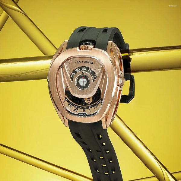 Armbanduhren TSAR BOMBA 8213 Vollautomatische mechanische Uhr Schnellverschluss Abnehmbarer Modetrend