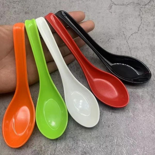 Cucchiai Cucchiaio di plastica usa e getta Testa rotonda Cucchiai per gelato Stoviglie per feste Accessori per la cucina della zuppa