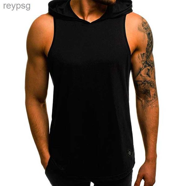 Canotte da uomo MRMT 2023 Brand New Mens Canotte Casual Nero Palestra Uomo Canotta Con cappuccio Gilet Tees Felpa con cappuccio Uomo Senza maniche Tee Shirts Per uomo YQ240131