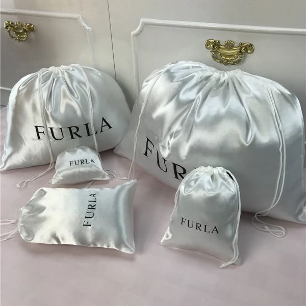 Altri sacchetti di seta liscia scarpe in stoffa gioielli imballaggi regalo wrapping gust -neve drewtring bouch stampare personalizzato