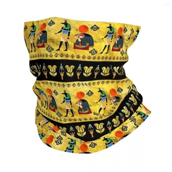 Lenços egípcios anubis ornamento bandana pescoço gaiter impresso lenço mágico quente balaclava esportes ao ar livre unisex adulto inverno