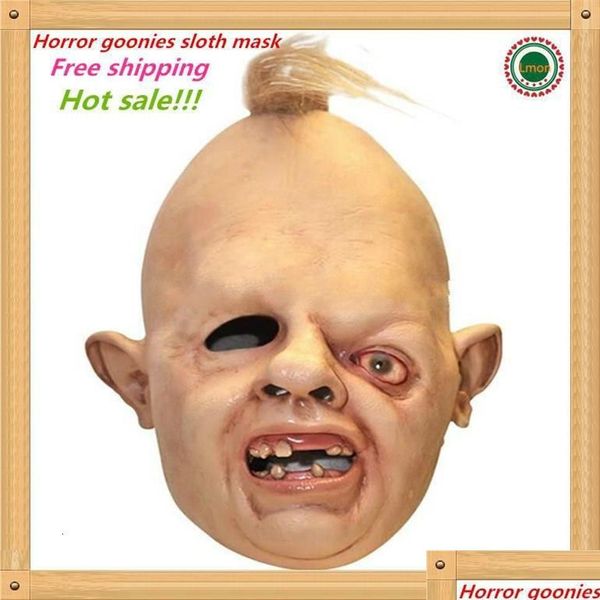 Máscaras de festa Detalhes sobre o traje de Halloween Sloth Goonies Filme Horror Dress Up Latex Wl1163259B Drop Delivery Home Garden Festivo Su Dh79R