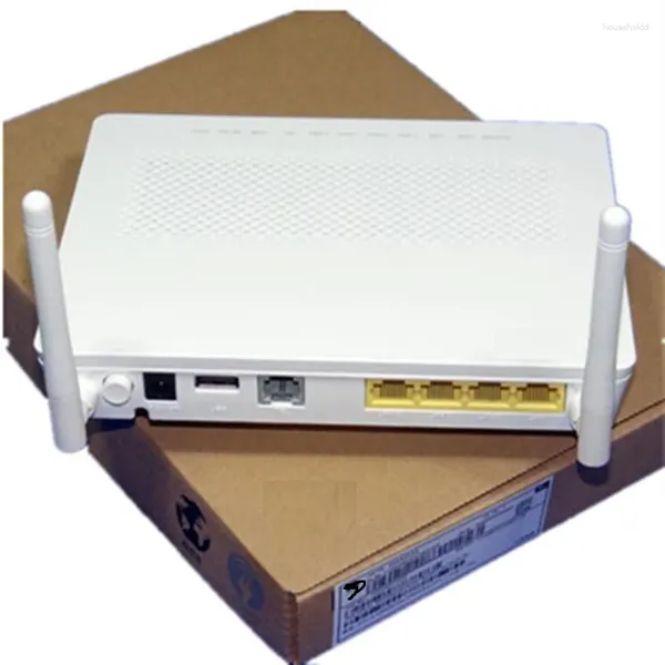 Glasfaserausrüstung Original HG8546M GPON ONU XPON ONT 4FE LAN 2,4G WIFI Router PPPOE Modem IPOE Englische Firmware mit Strom