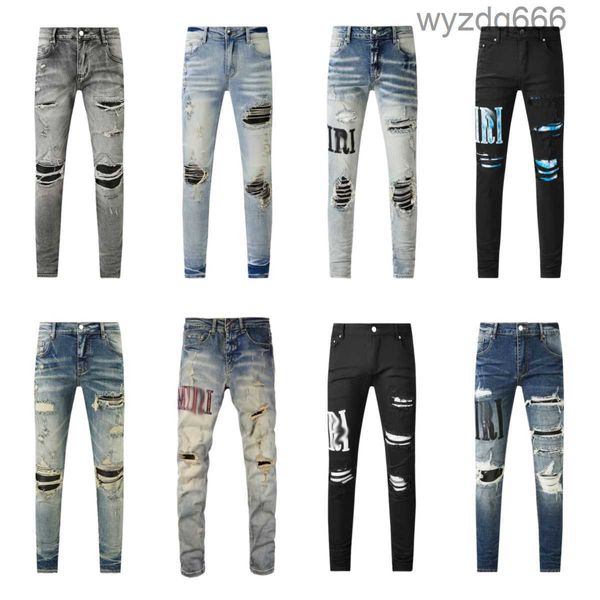 Jeans di marca viola Denim Skinny Ruin Pantalones D2 Jeanstears Designer Nero Slim Fit Stack Religion per Uomo97LX 97LX2YSL 2YSL2YSL 2YSL