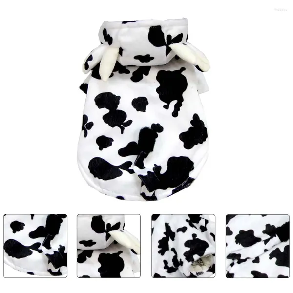 Vestuário de vestuário de cachorro roupas de modelagem de vaca de vaca roupas de cosplay decorativas