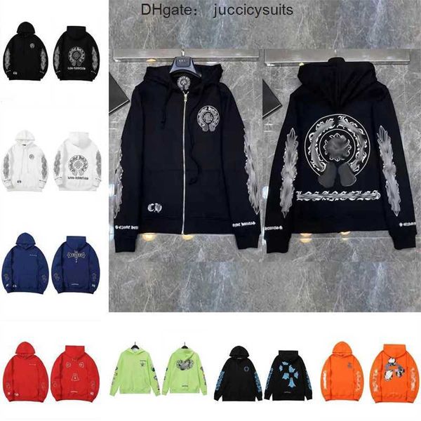 3A Classic Herren Zipper Ch Hoodies Designer Horseshoe Sanskrit Cross Print Pullover Herz Hoody Sweatshirts Pullover Luxus Frau Jackts Fate 100 C4TR