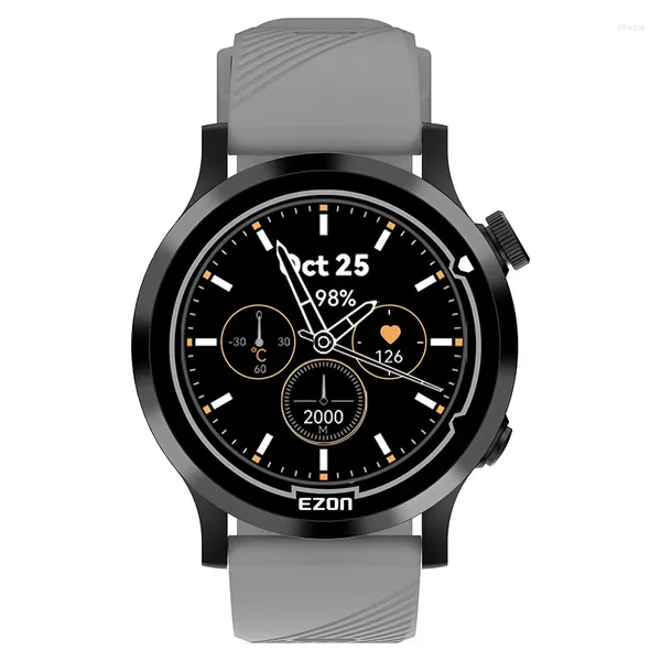 Relógios de pulso GPS Smart Digital Watch Homens Ópticos Monitor de Freqüência Cardíaca Correndo Esportes para Equipamento Ginásio Ao Ar Livre Caloria Cronômetro