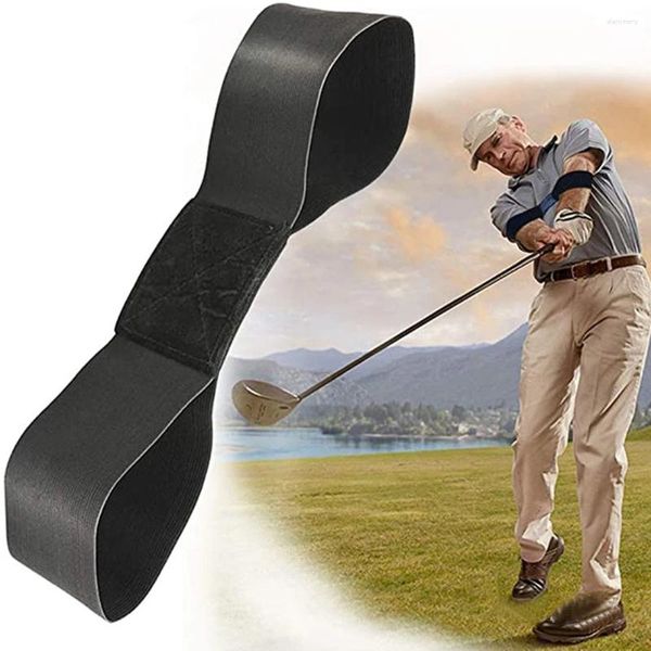 Golf Eğitim Yardımları 1 PC El Hareketi Düzeltme Kemeri Profesyonel Basit Salıncak Elastik Bant Kol Durdurucu 35x8cm