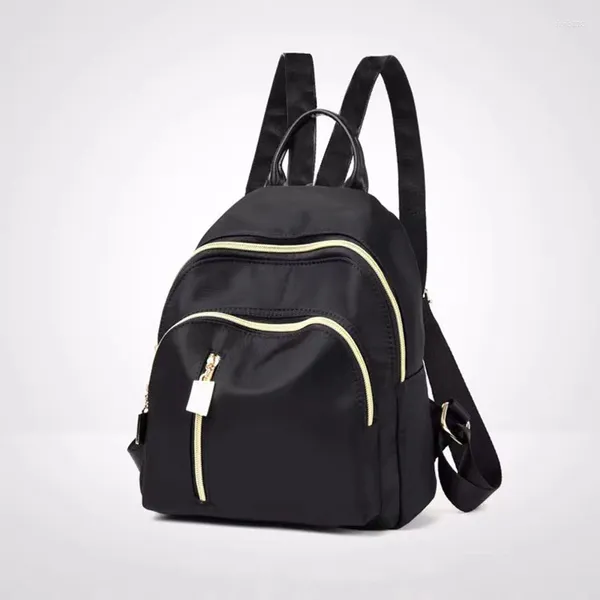 Schultaschen Mini Damen Rucksäcke Trend Nylon Damentasche Kleiner schwarzer Rucksack für Teenager Mädchen Mode Lässiger Rucksack