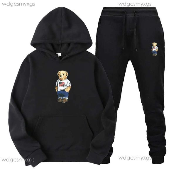 Moda Homem Ralph Tracksuit Roupas Esportes Jogging Pant Casaco Lauren Conjuntos de Moletom Homens Polo Tracksuits Casual Hoodies Womens Jacket Sportswear Womens Sweatsuit 1