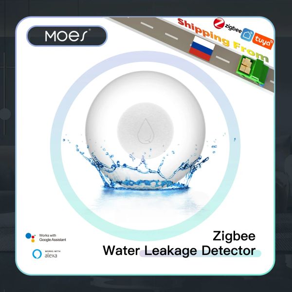 Контроль ZigBee, датчик наводнения, детектор утечки воды, резервуар для воды, полное оповещение о переполнении, охранная сигнализация, Tuya Smart App, дистанционное управление