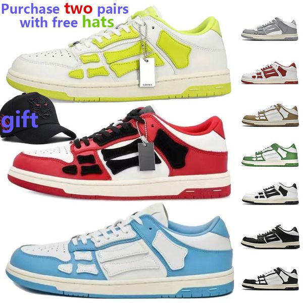 Scarpe casual sportive basse Scarpe firmate Sketop Scarpe sportive da skateboard Nero Bianco Rosa Grigio Grenn Blu Marrone Rosso Scarpe da ginnastica da allenamento per donna da uomo