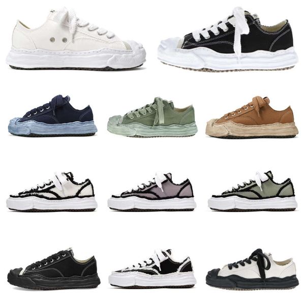 mihara Top Maison Yasuhiro Original Sole Low Cut Canvas-Schuhe für Herren miharayasuhiro Toe Cap Sneaker Herren MMY Sportschuh Damen Sport Damen OG Designer-Sneaker