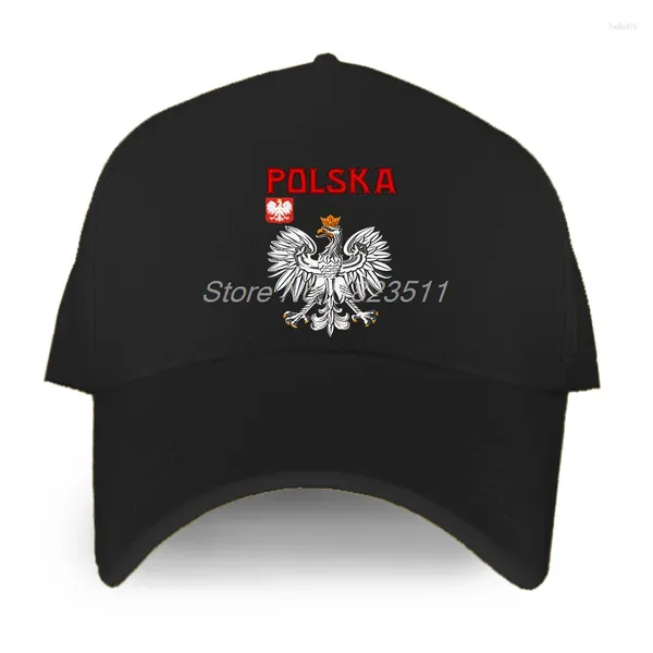 Cappellini da baseball Moda Polonia Bandiera Emblema Calciatore Berretto da baseball Uomo Donna Cappelli Regolabile Casual