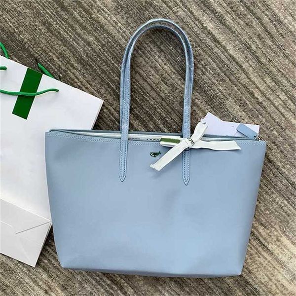 Heiße französische Lacos Damen-Einkaufstasche, große Designer-Tasche, Umhängetaschen, tragbare Knödeltasche, wasserdichte Tot-Tasche, Mama-Tasche 230915