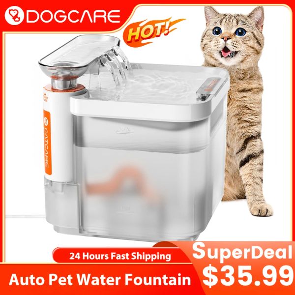 Lieferungen Dogcare Cat Water Fountain Autofilter 2,5 l Ultra saubere Haustier Wasserspender Hund Wasserschale Trinkbrunnen Katzenzubehör