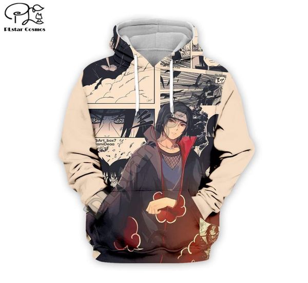 Plstar Cosmos 3D Baskılı Hoodie Erkekler Kadın Hip Hop Giyim Boy Kız Hoodies Uchiha Sasuke Ceket Plus XS-7XL 2010214636119