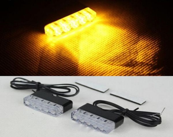 2 pçs lâmpadas universais da motocicleta led sinal de volta luz indicadora pisca 12v âmbar amarelo pisca lamp4601845