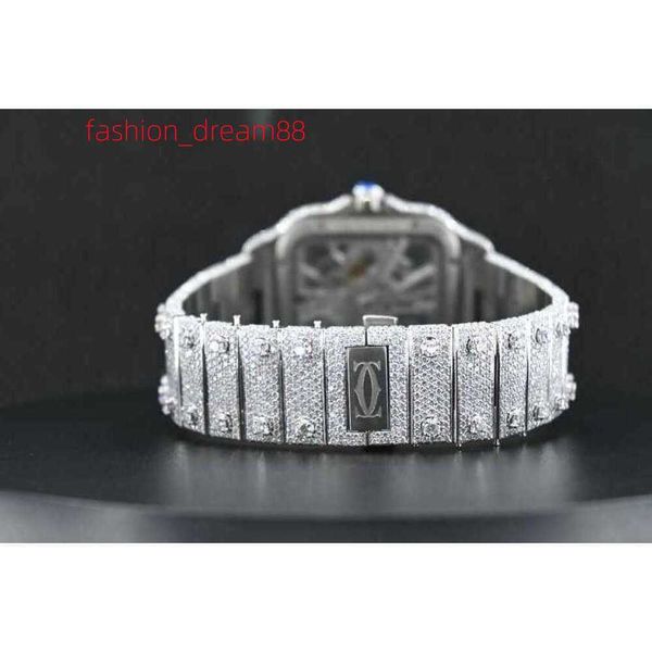 FVVP Factory Custom Pass Diamond Tt Iced Out Luxury Vvs Moissanite Diamond Watch Orologio da donna con diamanti Hip Hop